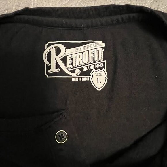 RETROFIT BRAND MFG / LONG SLEEVE STRIPED T-SHIRT / SIZE: L - Picture 3 of 6